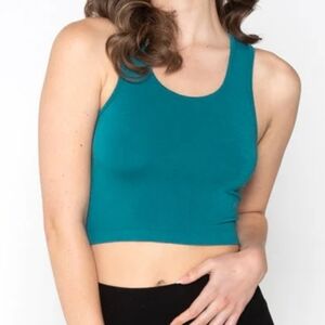 C'est Moi Teal Crop Tank